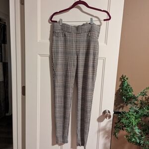 Seven7 Black and White Plaid Women's Leggings